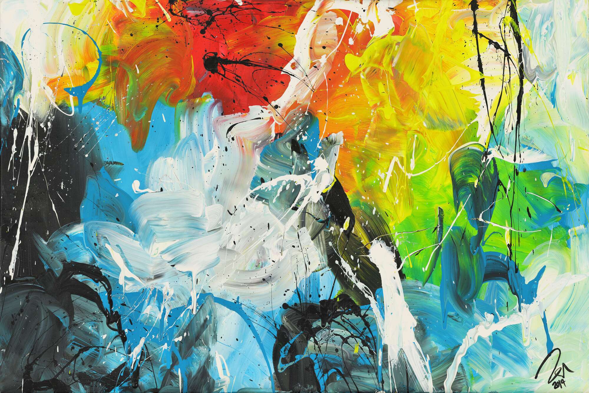 Abstract original No. 1512 by Alex Zerr