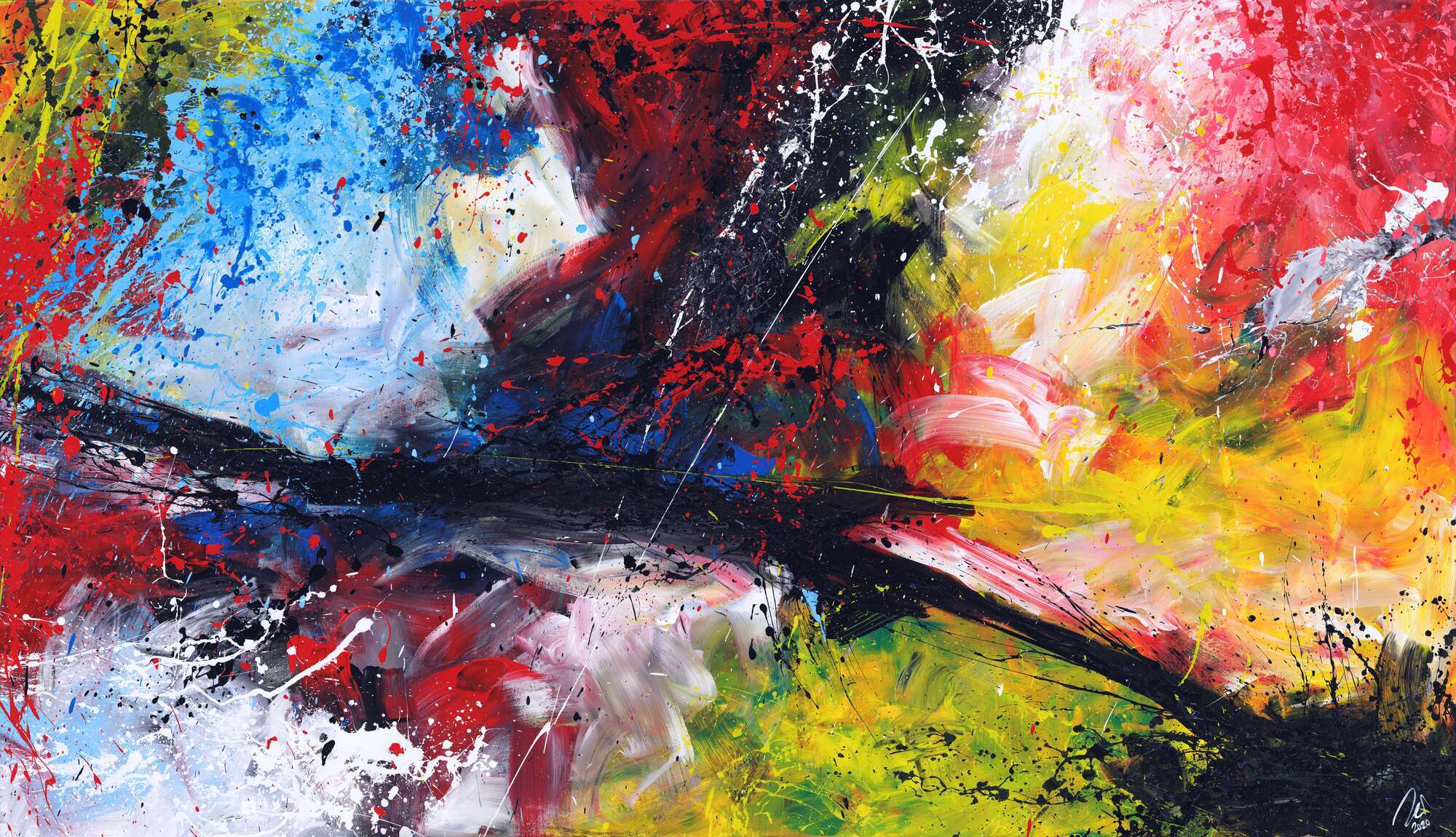 Abstract original No. 1634 by Alex Zerr