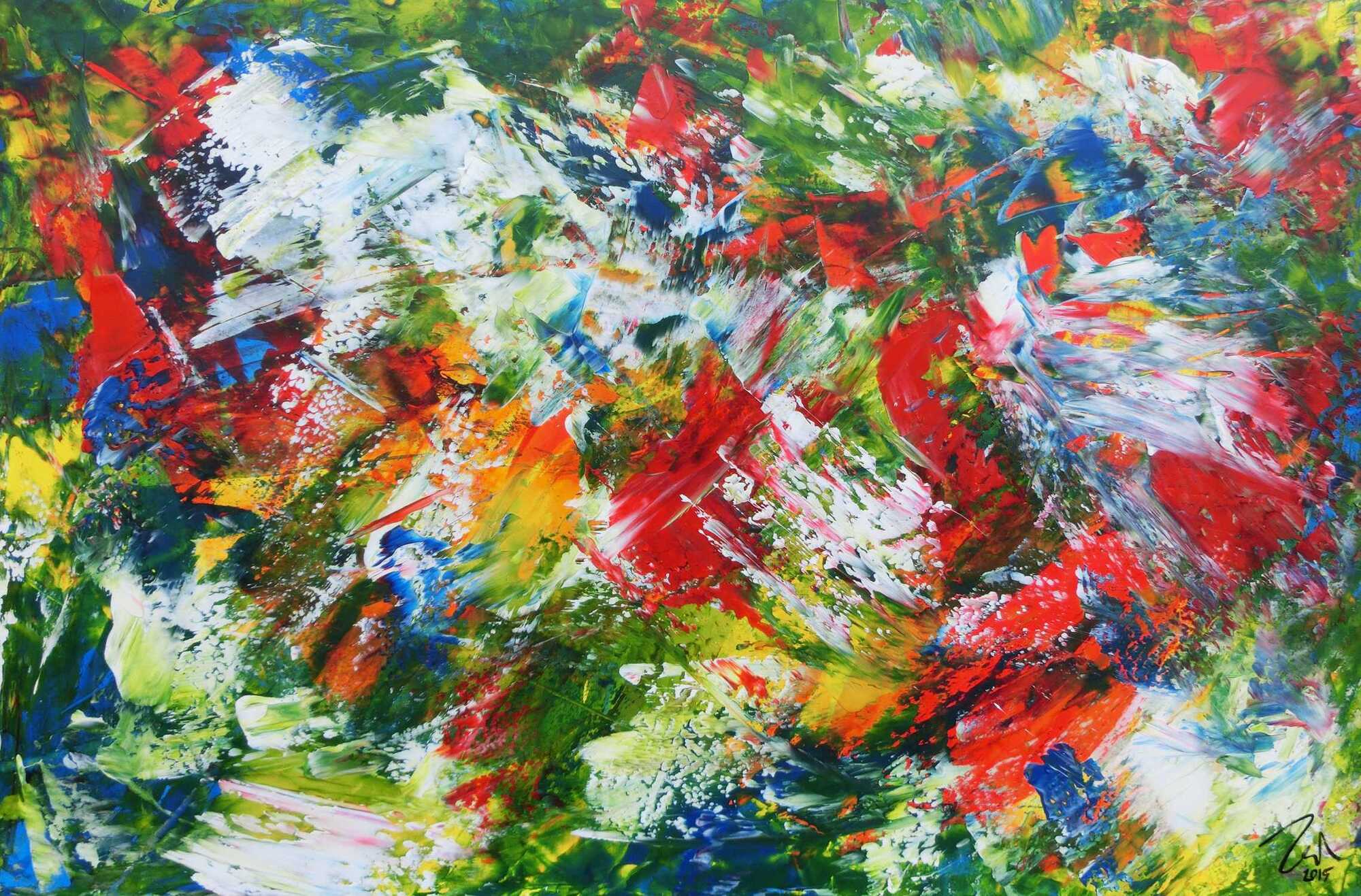 Abstraktes Original Nr. 493 von Alex Zerr