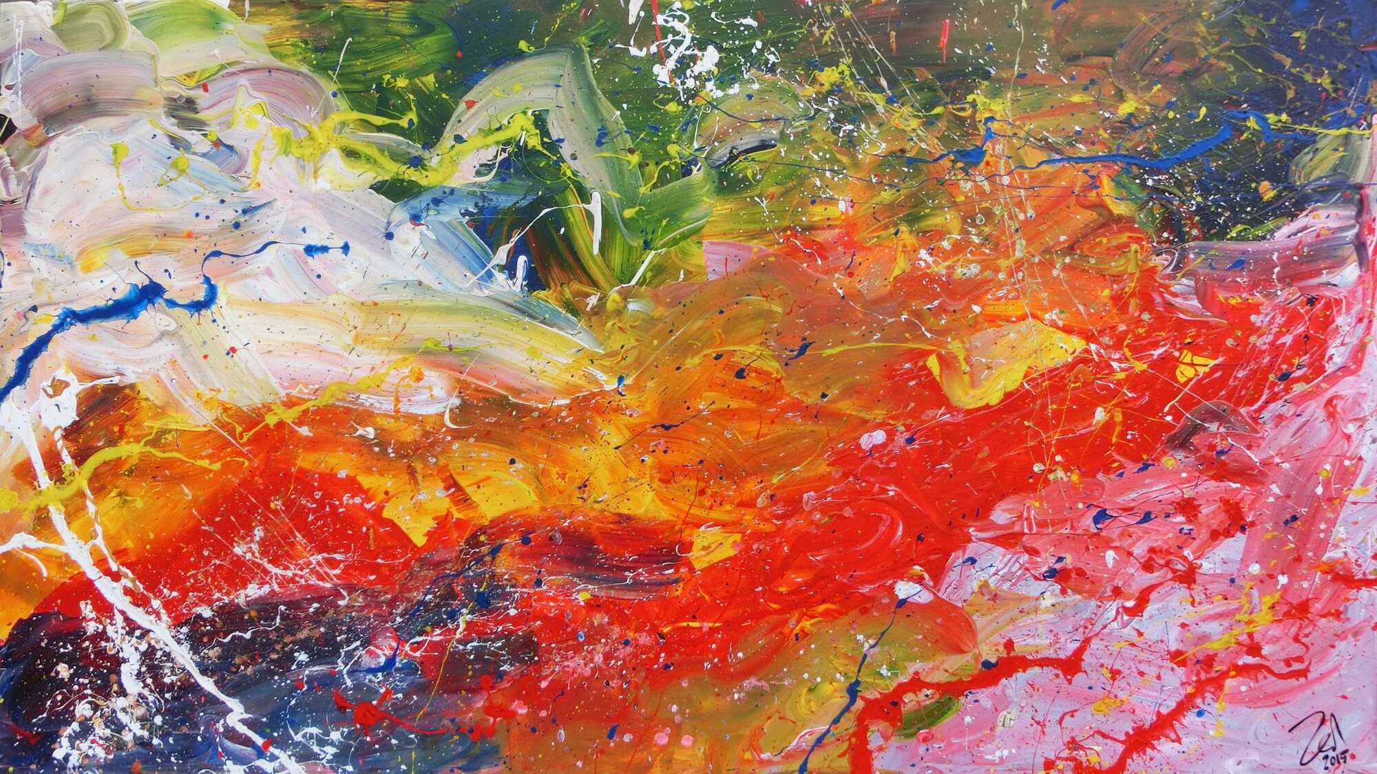 Abstraktes Original Nr. 502 von Alex Zerr