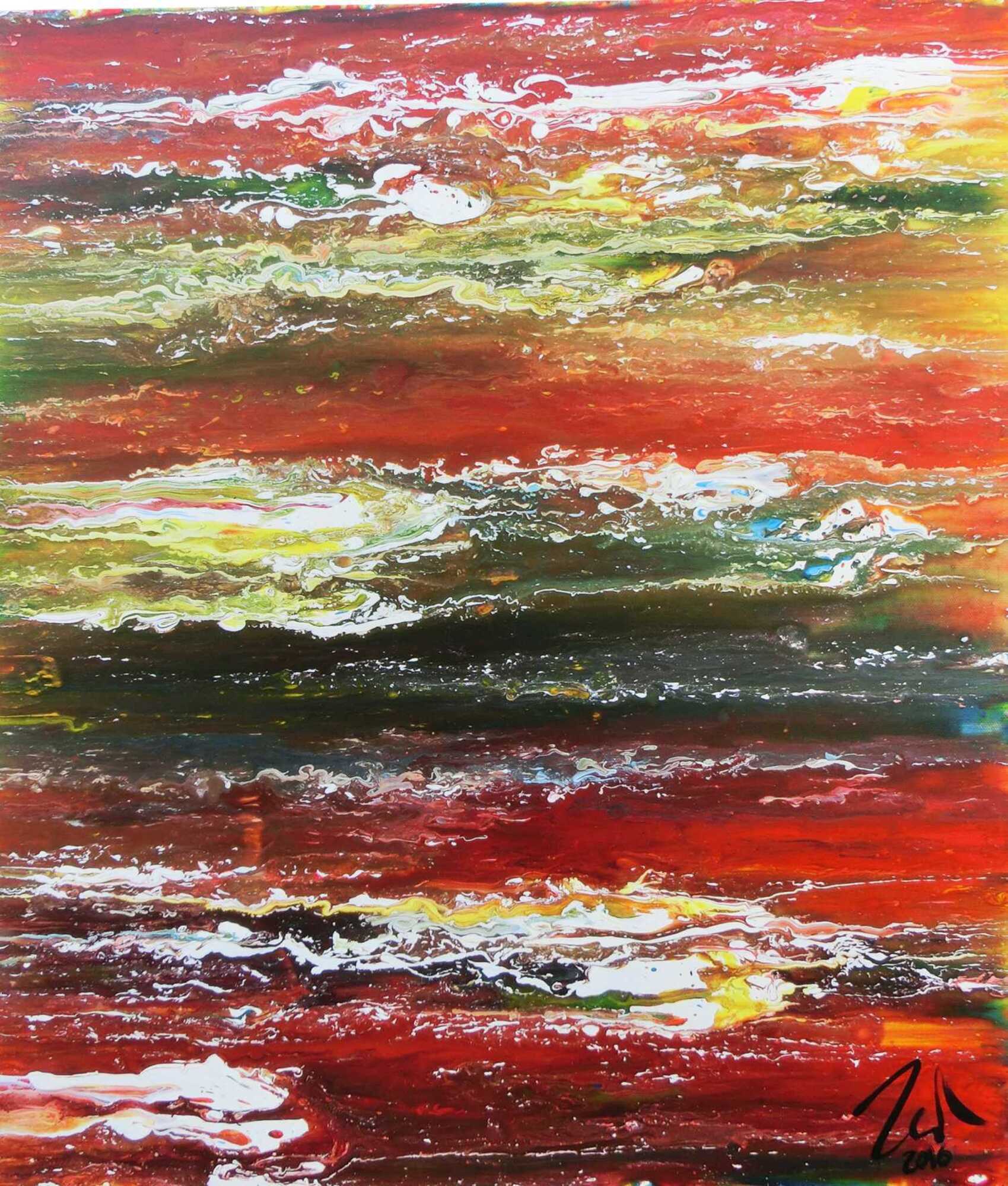 Abstraktes Original Nr. 524 von Alex Zerr