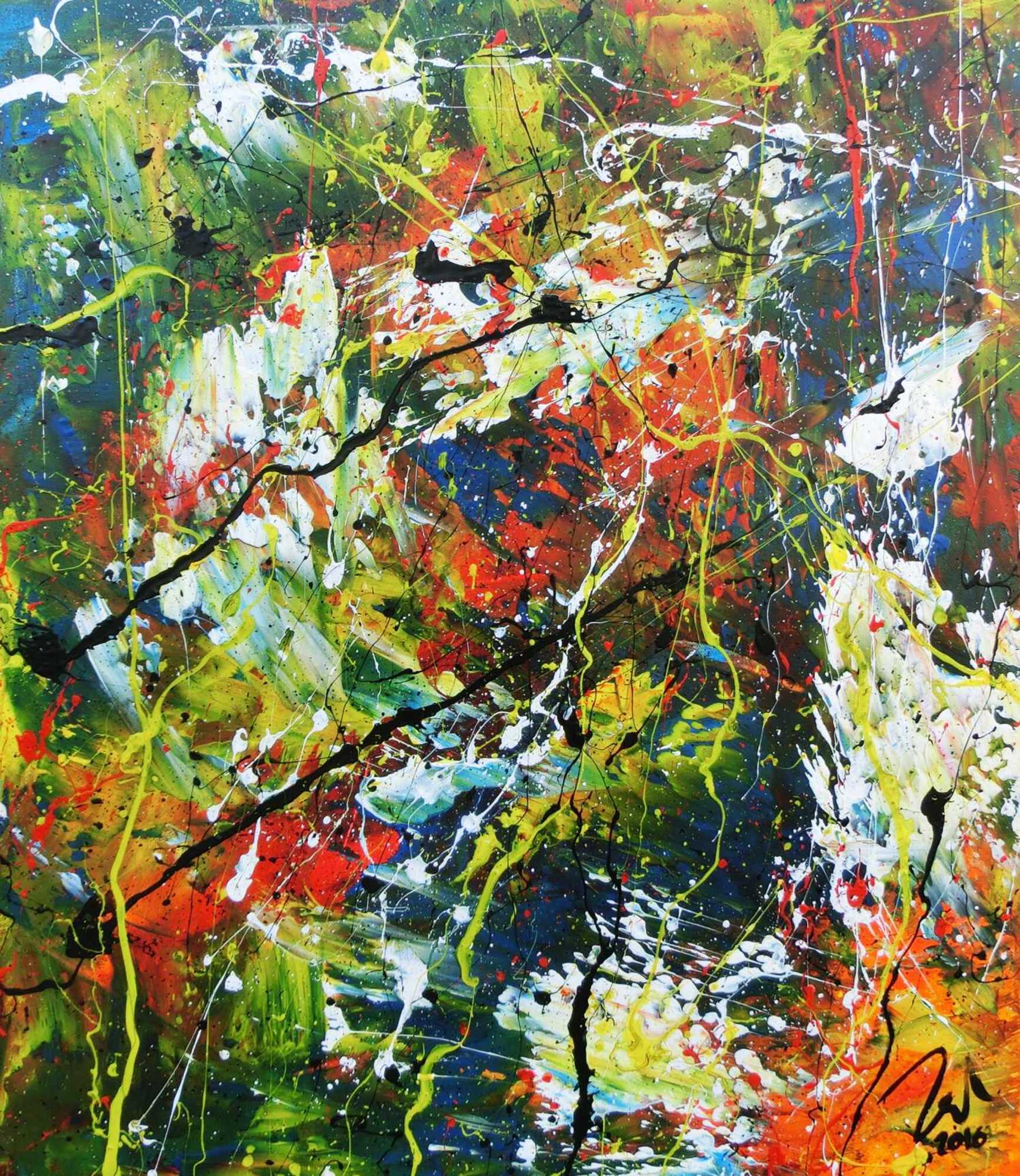 Abstraktes Original Nr. 527 von Alex Zerr