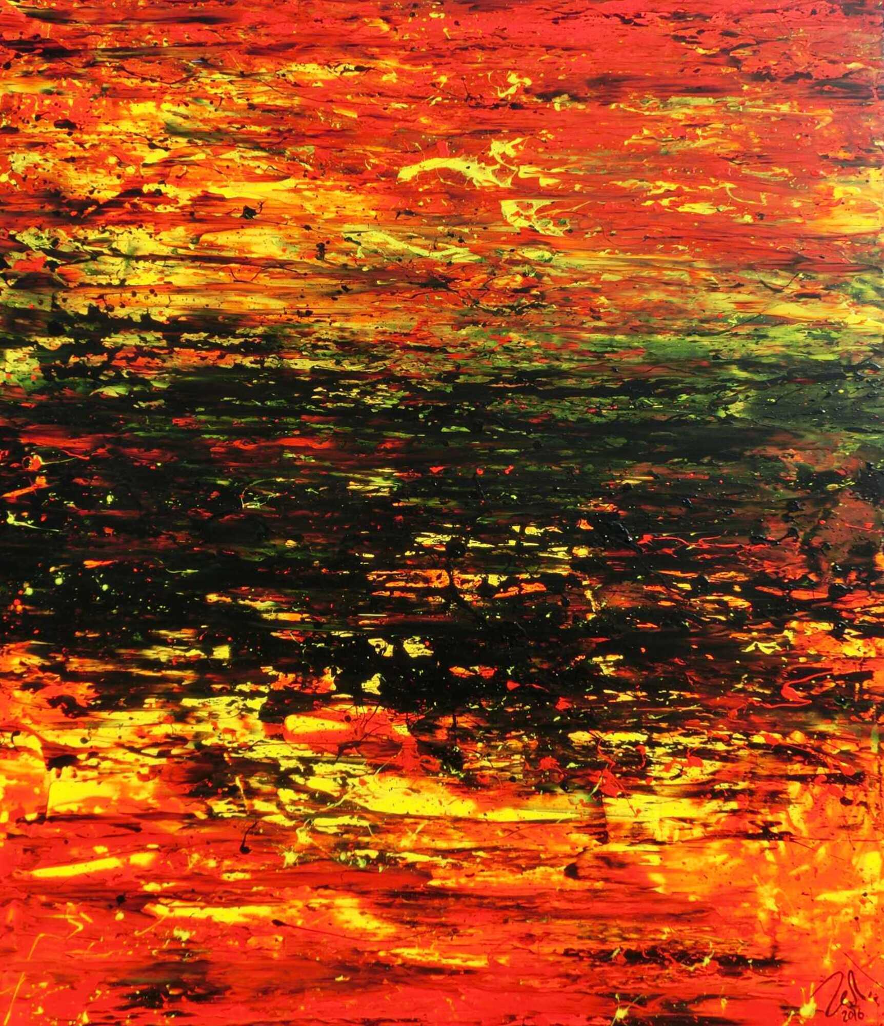 Abstraktes Original Nr. 559 von Alex Zerr