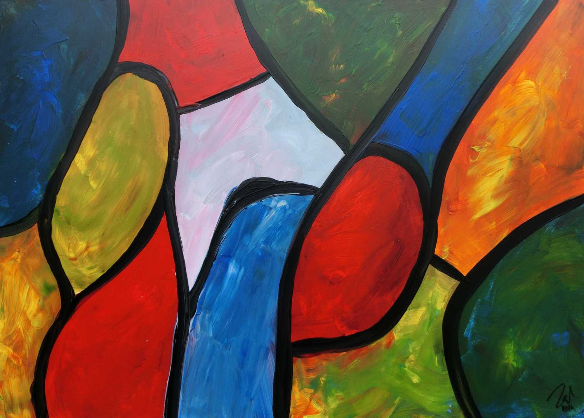 Abstract original No. 566 by Alex Zerr