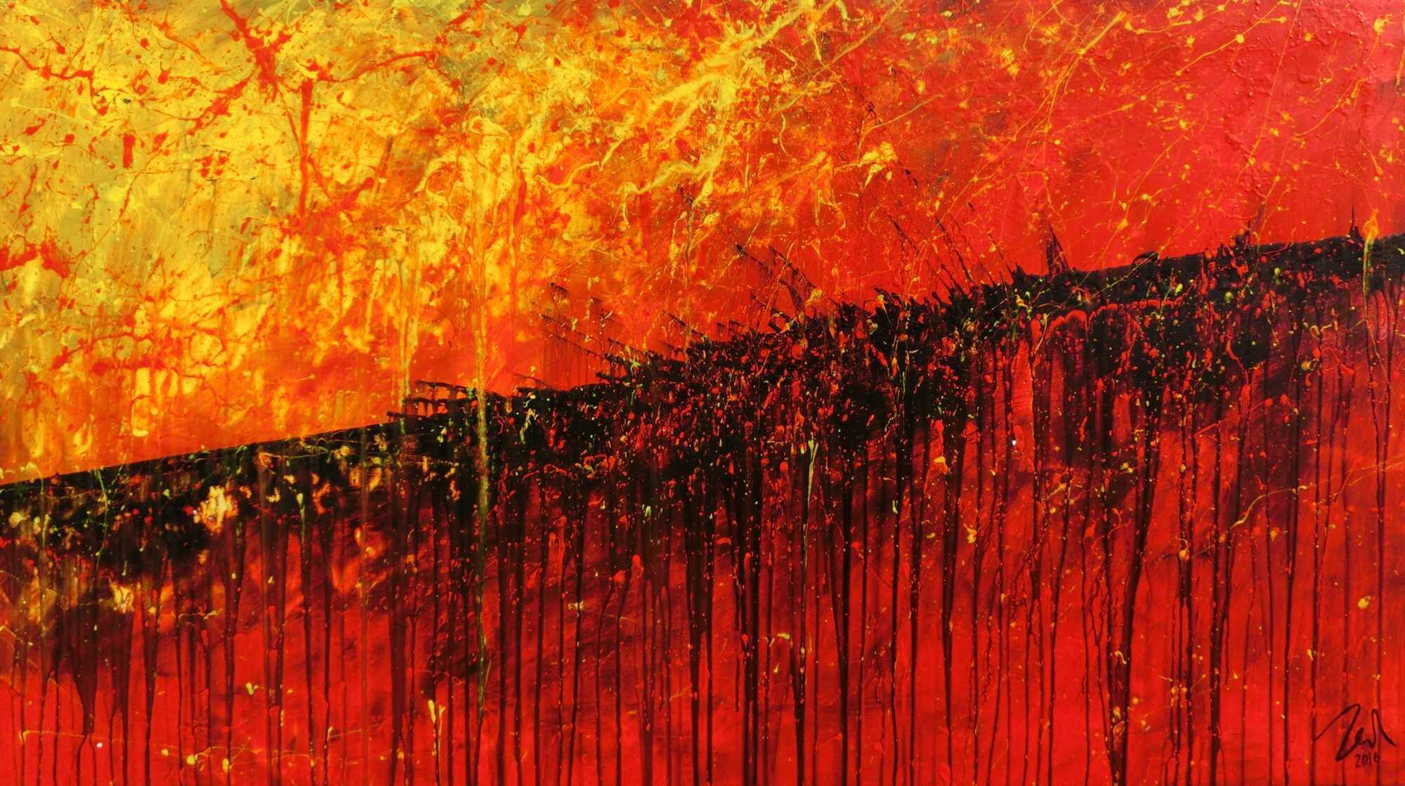 Abstract original No. 591 by Alex Zerr