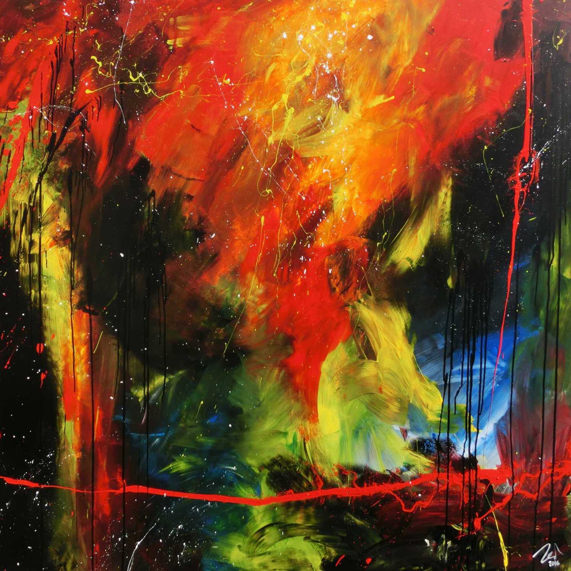 Abstraktes Original Nr. 594 von Alex Zerr