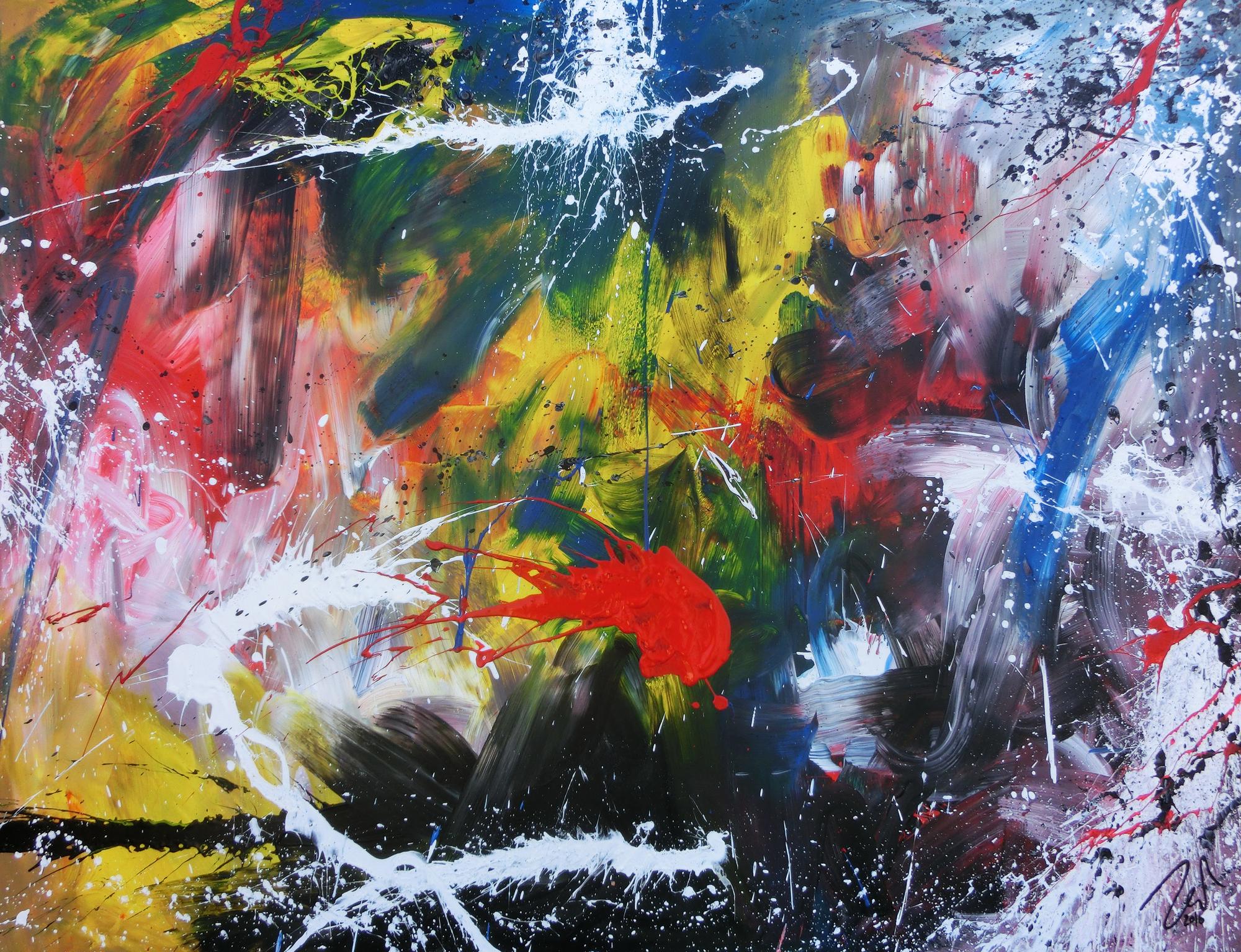Abstraktes Original Nr. 700 von Alex Zerr