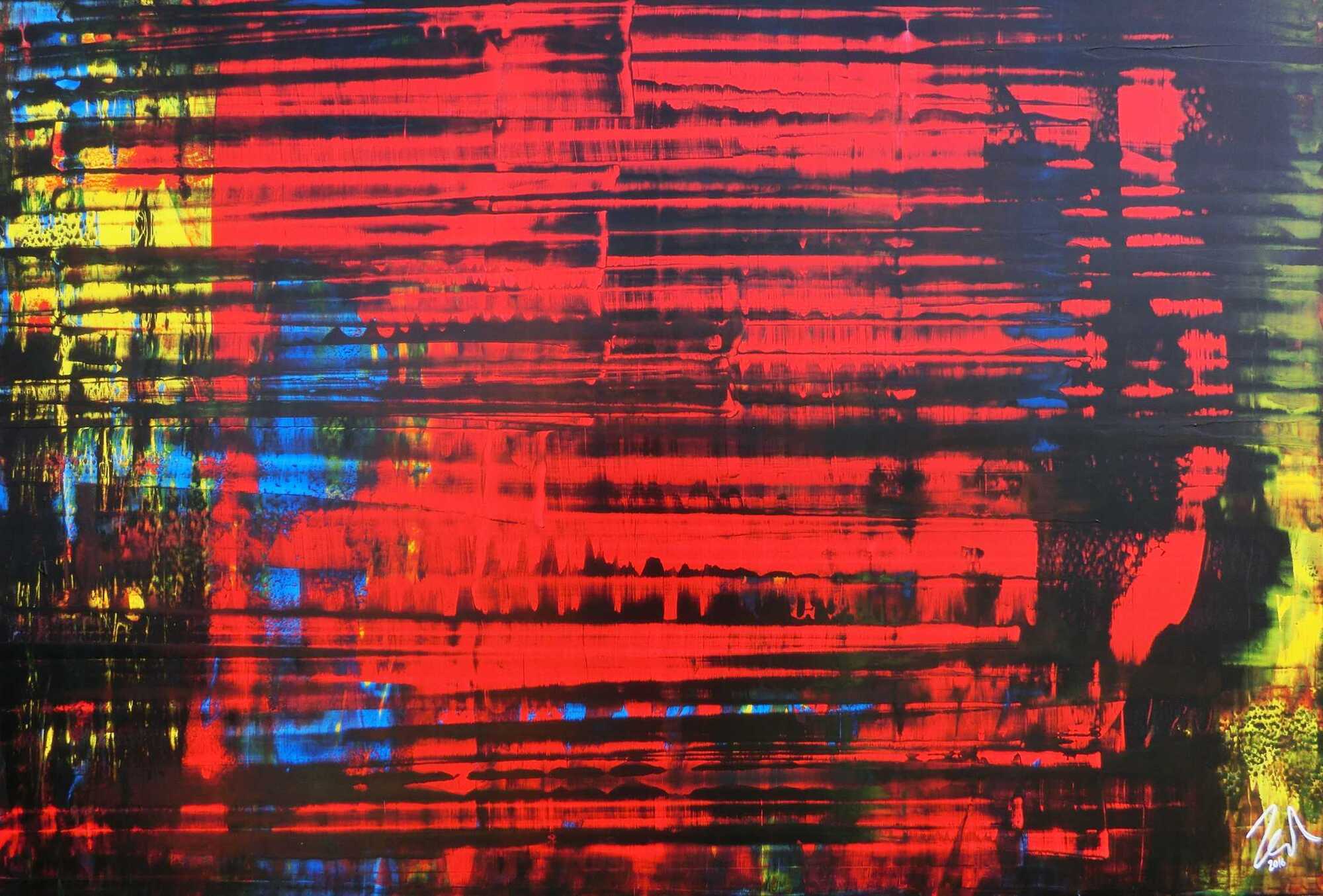 Abstraktes Original Nr. 702 von Alex Zerr