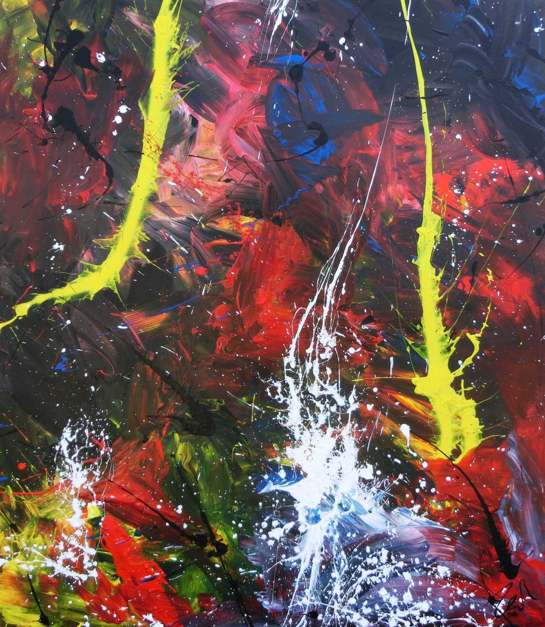 Abstraktes Original Nr. 703 von Alex Zerr