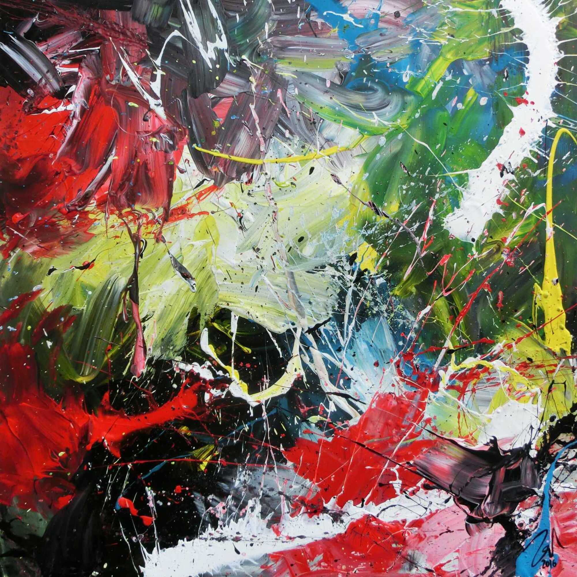 Abstraktes Original Nr. 720 von Alex Zerr