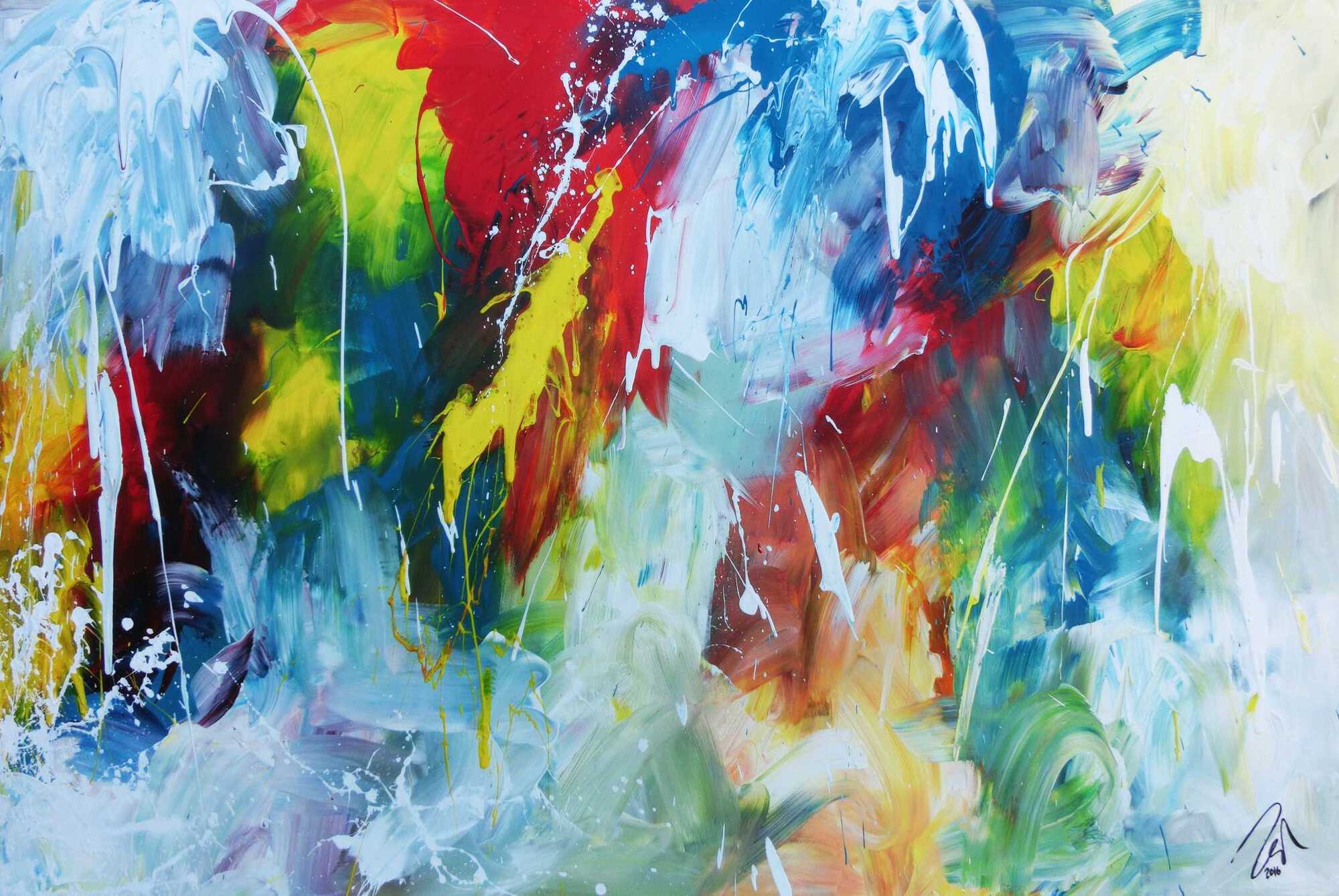 Abstraktes Original Nr. 739 von Alex Zerr