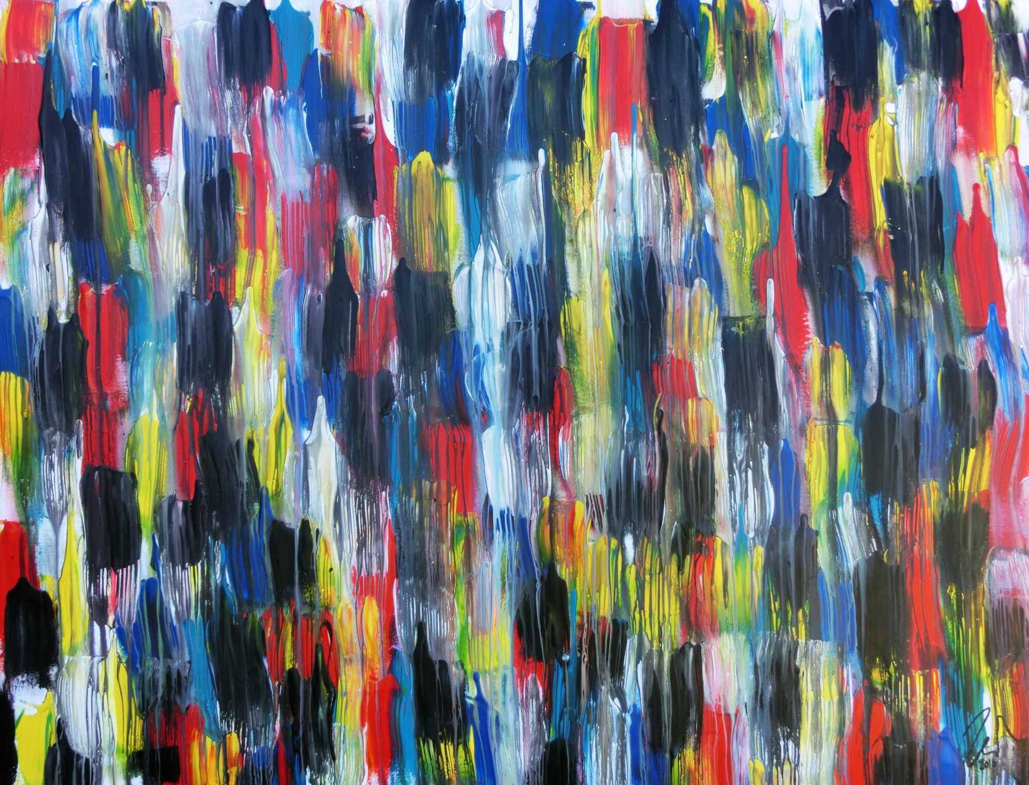 Abstraktes Original Nr. 740 von Alex Zerr