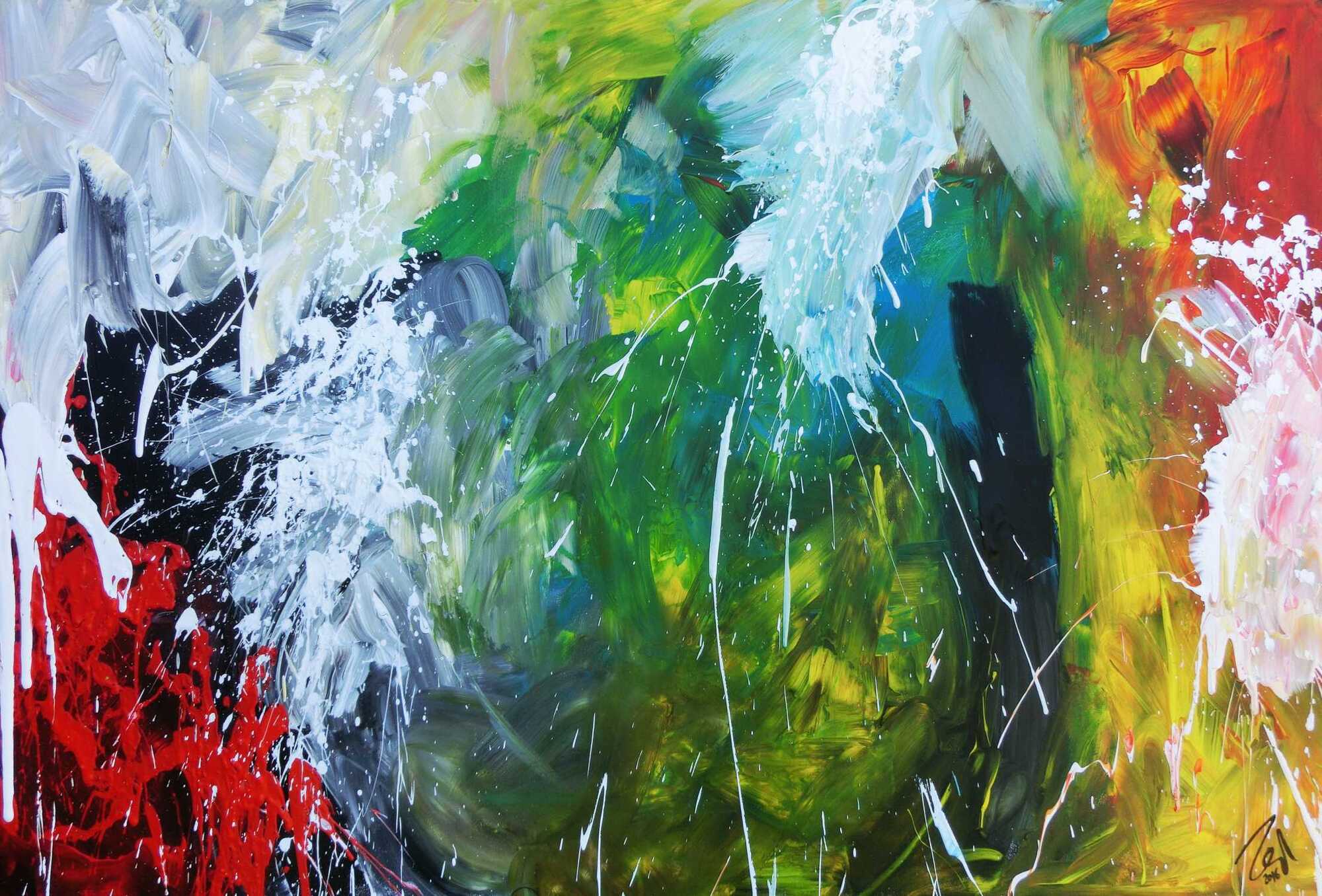 Abstraktes Original Nr. 742 von Alex Zerr