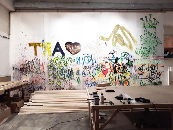 Die Werkstatt im Atelier